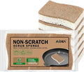 AIDEA Sponges Non Scratch, 6Count, Natural Sponge for Non Stick Cookware, Sponges Kitchen, Cellulose Scrub Sponge for Dishes, Cleaning Power for Kitchen, Bathroom, Household