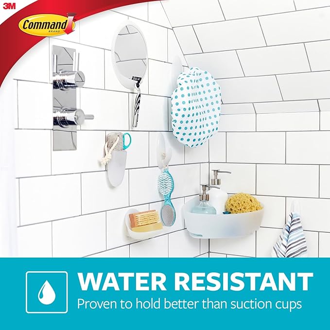 Command Caddy Hanger, 1 Caddy Hanger, 2 Large Strips, Organize Your Bathroom