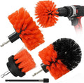 4pcs Drill Brush Attachment Kit, 2025 New Grout Drill Brush Set, All Purpose Power Scrubber Cleaning Kit for Bathtubs, Tile Grout Lines, Bathroom, Showers, Tile, Tile Seams