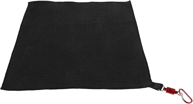 SUPVOX Magnetic Golf Towel for Women, Microfiber Waffle Pattern Golf Cleaning Cloth with Carabiner Clip, Golfing Accessory for Equipment Use