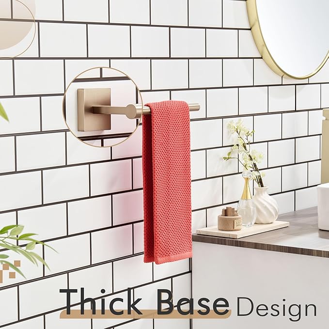 KOKOSIRI Bathroom Towel Bar Hand Towel Holders Wall Mount Toilet Kitchen Cabinet Paper Holder Stainless Steel Bath Hardware Champagne Bronze, B3008CPG
