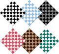 6 PCS Glasses Cleaning Cloth Eyeglass Cleaning Cloth Lens Eyeglasses Microfiber Cute Aesthetic Cloth for Unisex Women Girls Reusable Phone Screens Camera Multi-Patterns(6.3"x6.3")-Checkered