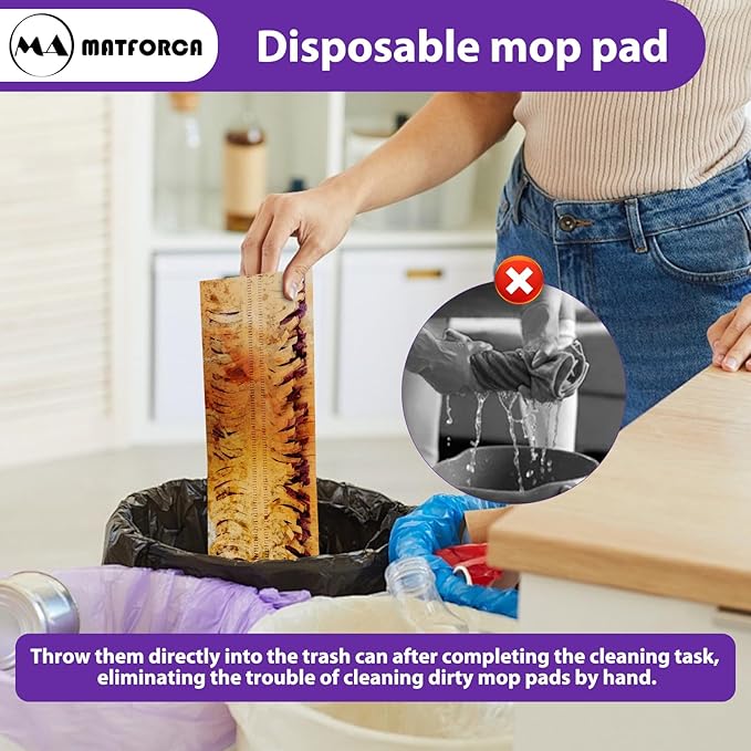 30 Pack Swiffer Power Mop Refills - Disposable Mop Pads for Swiffer Wet Mop, Super Absorbent Wet Pads Refill for Deep Cleaning Hardwood, Tile, and Laminate Floors