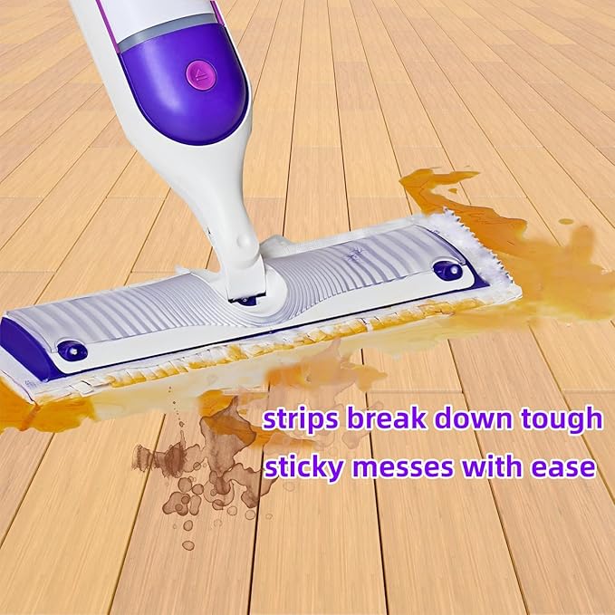 Disposable Mopping Pad Refills for PowerMop Multi-Surface Mop and PowerMop Wood Mop, Spray Clean Pads Replacement (Purple -20)