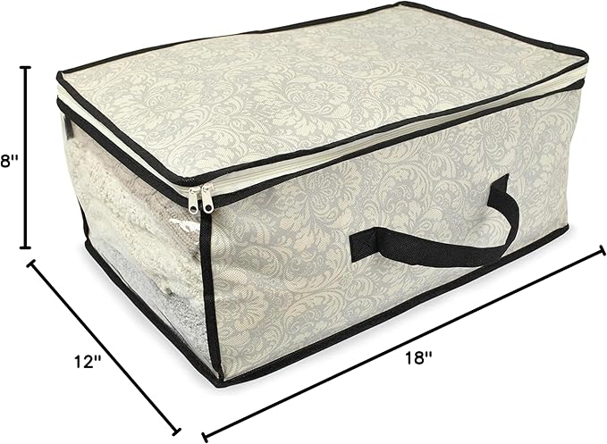 DII Breathable Closet Soft Storage Bag, Damask, Sweater Size