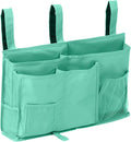 Bunk Bed Organizer - Bedside Storage Caddy with Pocket, Hanging Organizer for Camp, Dorm, Room, Hospital Bed Rail and More (Light Blue)