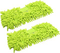 EZ SPARES 2Pcs Replacement Mop for Brush Head,Washable Sweeper Microfiber Chenille Dust Fringe Brush Mop,Swob,Strong Water Absorption.Cotton