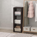 Furinno Cubic Closet Organizers and Storage, 3-Cube Closet Organizer, Open Shelf Closet Storage, Extra Thick Frame for Wardrobe, Bedroom, Living Room, Dark Oak