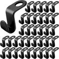 120 Pcs Clothes Hanger Connector Hooks,Plastic Cascading Hanger Hooks Extender Clips,Wardrobe Clothing Hangers Connection Hooks for Organizer Closet Space Savers, Black
