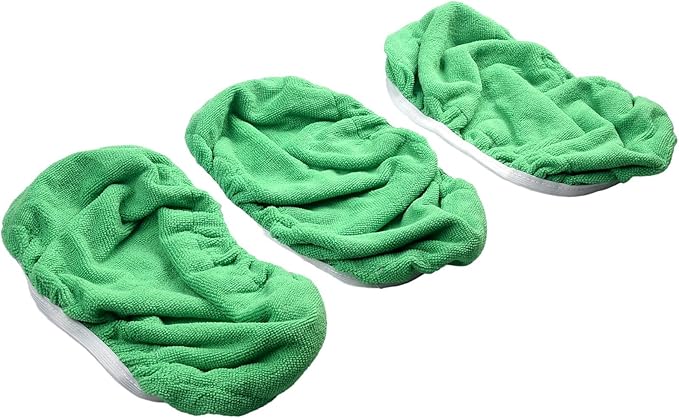 Reusable Mop Pads for, Large Size Microfiber Cleaning Cloths for Wet and Dry Floor, Coral Fleece Flat Mop Refills, Machine Washable, 3/6 Pack(3 Pack)