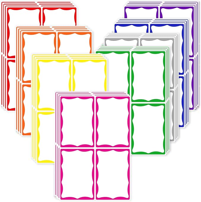 6 x 4 inch Large Moving Labels for Boxes, Packing Labels Stickers for Moving Color Coded Blank Labels Stickers, 160pcs Moving Stickers for Home Organization Projects, Kitchen, Storage Bins(8 Color)
