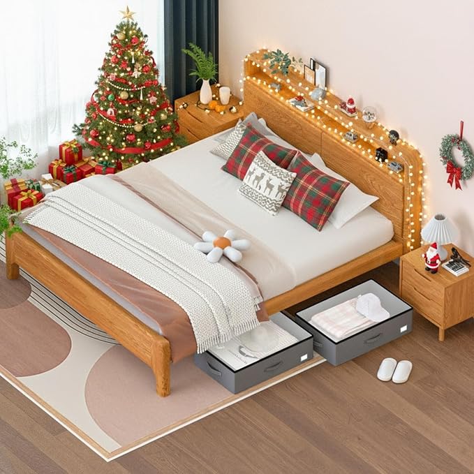 EE-RoomWorld Under Bed Storage with Wheels, No Assemble Required 10 inches height Under Bed Storage bins,Large capacity Rolling Underbed Shoe Storage containers，dorm underbed storage drawers