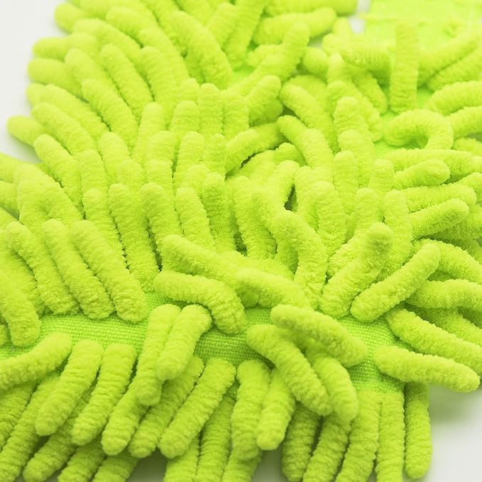 EZ SPARES 2Pcs Replacement Mop for Brush Head,Washable Sweeper Microfiber Chenille Dust Fringe Brush Mop,Swob,Strong Water Absorption.Cotton