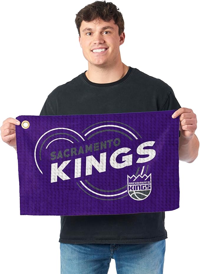 Northwest NBA Golf Towel – Official Licensed Microfiber Waffle Fabric, Absorbent 16x25 in Club Cleaning Accessory