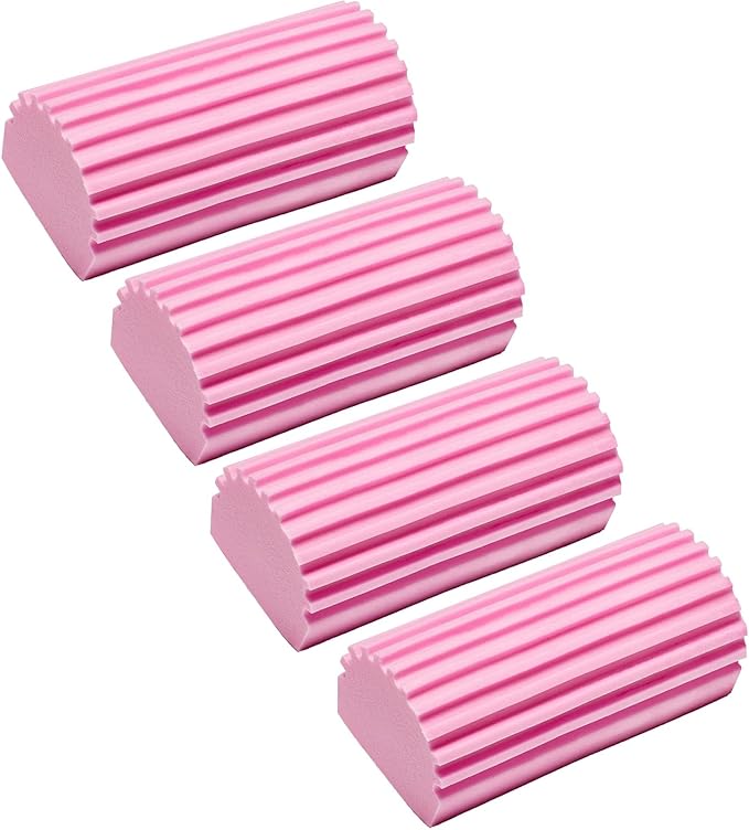 Damp Clean Duster Sponge 4 Pack Household Cleaning Sponges Reusable Dusting Sponge for Brushing Blind Glass Vents Window Mirrors Baseboards