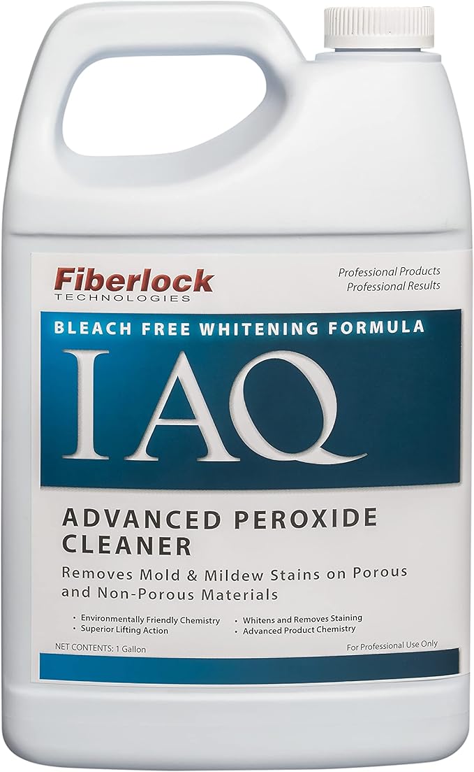 Fiberlock Advanced Peroxide Cleaner, 1 Gallon, Removes Stains from Mold & Mildew, Hydrogen Peroxide-Based Cleaner, Use on Porous & Non-Porous Surfaces