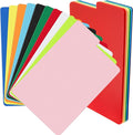 Lewtemi Comic Book Dividers Multicolor Frosted Card Separator with Tabs Large Plastic Comic Book Dividers for Comic Book Storage Boxes, 10 Assorted Colors, 7.25 x 11.25 Inch(50 Pcs)