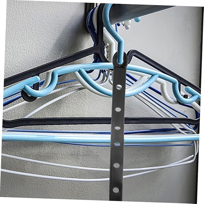 10 pcs Plastic Clothes Hanger Connector Strips for Display Hanging Strips for Clothing Stores Space Saving Hanger Connectors for Organizing Outfits and Closet Use