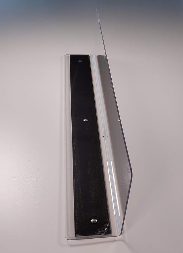 Sightline Display - Magnetic Shelf Dividers- Shelf Retainer 5 Pack Magnetic Base- Clear 80 Mil Thick Plastic 22" L x 5" H x 3" W Shelf Dividers for Stores, Cabinet Gondola Shelf Dividers