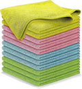 USANOOKS Premium 300GSM Microfiber Cleaning Cloth - 12.5"x12.5" High Performance - 1200 Washes, Ultra Absorbent Microfiber Towels for Cars Undercarriage, Rims & Engine Bay Cleaning - Microfiber Cloth
