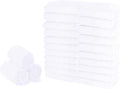 Sunny zzzZZ 24 Pack Kitchen Dishcloths - Does Not Shed Fluff - Reusable Dish Towels, Dish Cloths, Super Absorbent Coral Fleece Cleaning Cloths, Nonstick Oil Washable Fast Drying, 10 x 20 Inch (White)