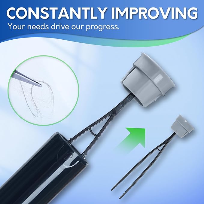 BOOMJOY Toilet Brush and Holder Set, Black Silicone Toilet Bowl Cleaner Brush, Toilet Scrubber Brush with Tweezers for Bathroom Cleaning, RV Accessories and House Organization Must-Haves