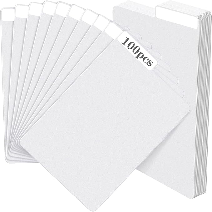 100 Pieces Comic Book Dividers with Tabs,Patient Divider Cards,Card Dividers Comic Book Boards for Storage Boxes 11.22 X 7.24 Inche