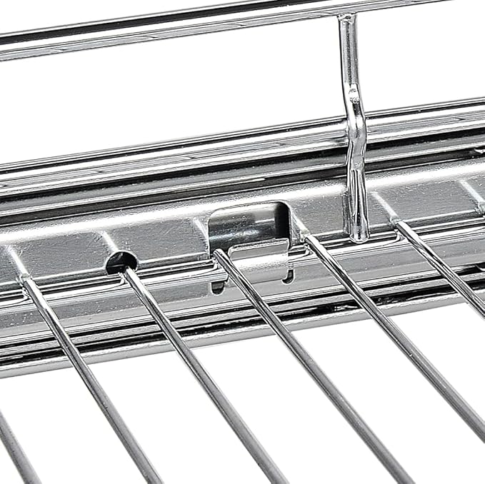 OCG Pull Out Cabinet Organizer (15" W x 21" D), Pull out Drawers, Cabinet Pull Out Shelves for Base Cabinet Organization in Kitchen Bathroom Pantry, Bottom Mount, Chrome Finish