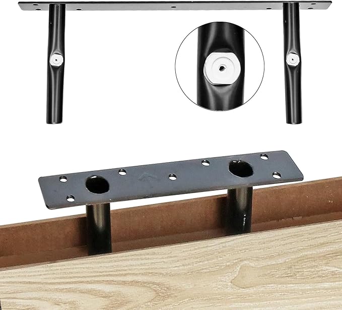 QEEIG Bathroom Floating Shelves for Wall - 15.7" Wall Mounted Shelf Over Toilet Farmhouse Home Decor Display Bookshelf Small 15.7 x 6.7 inch Set of 2, Natural Light Brown (008-40N)