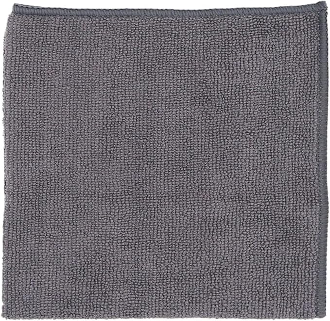Dense-Weave Microfiber Kitchen Cloth 6/12 pk | Super-Absorbent, Lint-Free, Thick & Long-Lasting(Grey,6pk)