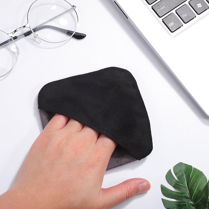 2-Pack Screen Cleaning Cloths 4.13X4.13In Microfiber Pads for Car Touch Screens Electronics and LCD Displays Reusable Non-Scratch Cleaning Pads for Camera Lenses and Sunglasses