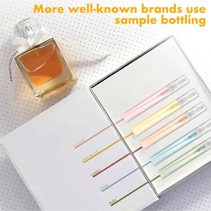 Mini Perfume Sample Bottles, 4 ml Plastic Small Spray Bottle 10 Pack, Fine Mist, Portable Perfume Travel Refillable Bottle, Upgraded atomizer sprayer, Clear