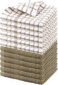 Nialnant 12PCS Dish Cloths,100% Cotton Soft Absorbent Cleaning Rags,Quick Drying Dish Towels for Kitchen,Washing Dishes-Little Yellow-12x12in