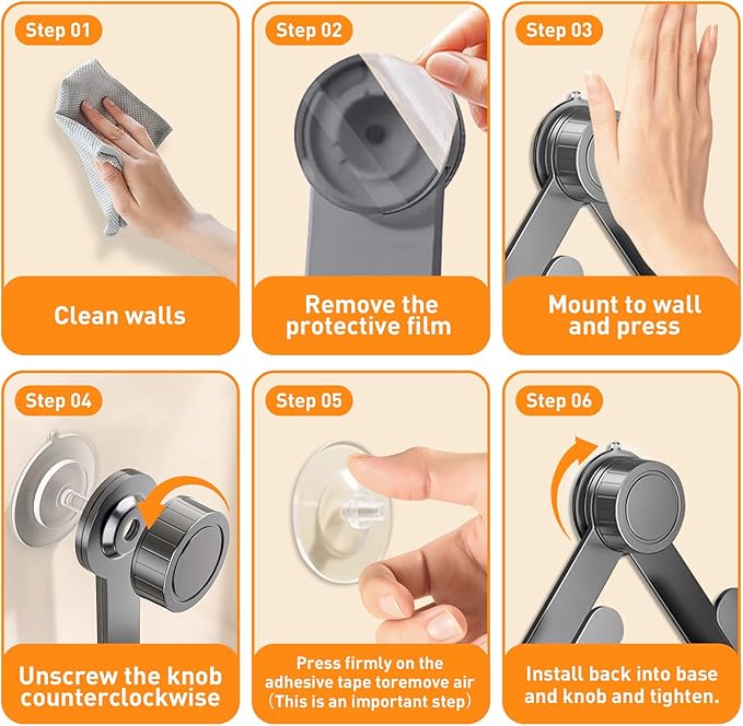 4 PCS Adjustable Pot Lid Holder, No Drill Adhesive Mount, Pot Lid Organizer for Cabinet Door/Wall Mounted, Fits 6-14" Lids