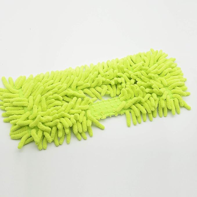 EZ SPARES 2Pcs Replacement Mop for Brush Head,Washable Sweeper Microfiber Chenille Dust Fringe Brush Mop,Swob,Strong Water Absorption.Cotton