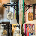 Book Nook Tavern Signs– Genre Shelf Labels with Hanging Brackets, Tavern-Style Book Nook Decor, Bookshelf Genre Signs for Home Library Book Dividers for Shelves,Home Library Book Dividers for Shelves (ALL)