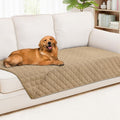 Smiry Waterproof Dog Bed Cover Pet Blanket, Soft Washable Dog Blanket for Furniture Bed Couch Sofa Reversible, Checkered (40"x70", Camel/Camel)
