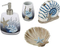 Avanti Linens – Bathroom Accessory, Resin Countertop Accessories, Oceanscape Inspired Bathroom Decor (Blue Lagoon Collection)