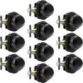 Haidms Black Closet Door Knobs Interior, Passage Interior Door knobs, Matte Black Indoor Closet Doorknobs for Closet or Hall (10 Pack)