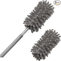 Microfiber Duster for Cleaning, Tukuos Hand Washable Dusters with 2pcs Replaceable Microfiber Head, Extendable Pole, Detachable Cleaning Brush Tool for Office, Car, Window, Furniture, Ceiling Fan