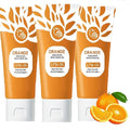 3Pcs Orange Exfoliating Gel for Face and Body, Exfoliating Cleansing Gel Scrub,Orange Enzymes Exfoliatings Gels,Pore Peeling Scrub, Deep Cleansing Moisturizing Facial Exfoliator, Remove Blackheads