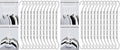 Mr. Pen- Space Saving Hangers for Clothes, 12 pcs, White, Plastic Multi Clothes Hangers Space Saving, 5 Slots, 360° Rotating Hooks (Pack of 2)