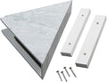 Palisade Vinyl Waterproof Corner Shower Shelf in Polar Frost