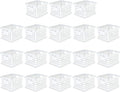 Sterilite Stackable Plastic Storage Crate Bin Organizer File Box with Handles for Home, Office, Dorm, Garage, or Utility Organization, White, 18-Pack