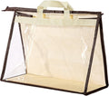 CINPIUK Clear Handbag Storage Bags Purse Organizer for Closet, Zipper Hanging Storage Bag for Handbags, M