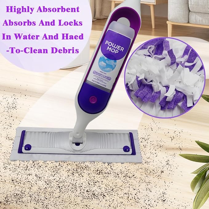 Replacement for S.wiffer PowerMop Disposable Mop Pads Multi-Sided Cleaning, Compatible with S.wiffer PowerMop for All Safe Floors，20 Count
