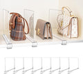 8 Pack Shelf Dividers, Adjustable Shelf Dividers for Closet Organization with Non-Slip Design, Clear Acrylic Shelf Dividers for Clothes, Handbags, Purses, Towels, Bookshelf in Home Organization