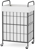 Laundry Hamper with Wheels, 90L Laundry Basket with Handle, Laundry Sorter with Removable Liner Bag