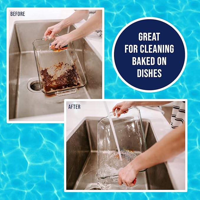 Scratchless Cleaning Pad (2 Pack) for Cleaning Kitchen, Bathroom and Household | Great for Non-Stick Cookware | Reusable | Long-Lasting | Environmentally Friendly