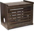 Wooden WiFi Router Storage Box - Deluxe Wall Mountable Decorative Modem Shelf Hider Cover with Cable Management System Home Organization Solution for Routers Up to 11" Tall - Espresso Brown